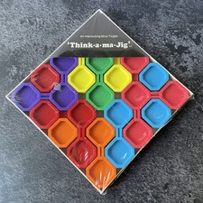 Vintage Think-a-ma-Jig Puzzle by SKOR-MOR CORP Made In USA Plastic 1971