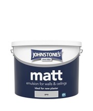 Johnstones Contract Matt Emulsion For Wall and Ceilings Grey 10L 3.40 per litre