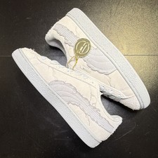 SIZE: 6Y PUMA Suede 3 ONE PIECE COLLAV Jr Unisex Kids Low Top Suede White