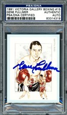Gene Fullmer Autographed Signed 1991 Victoria Gallery Card #15 PSA/DNA #83314319