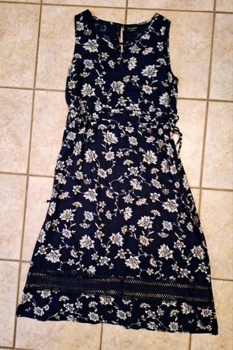 Maxikleid Sommerkleid Blau Blumen Gr. 38 Kleid Lang v. Yessica - Bild 7 von 12