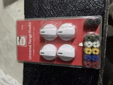 Smart Choice Universal Gas and Electric Range Stainless Steel Knob Kit (4-Pack)