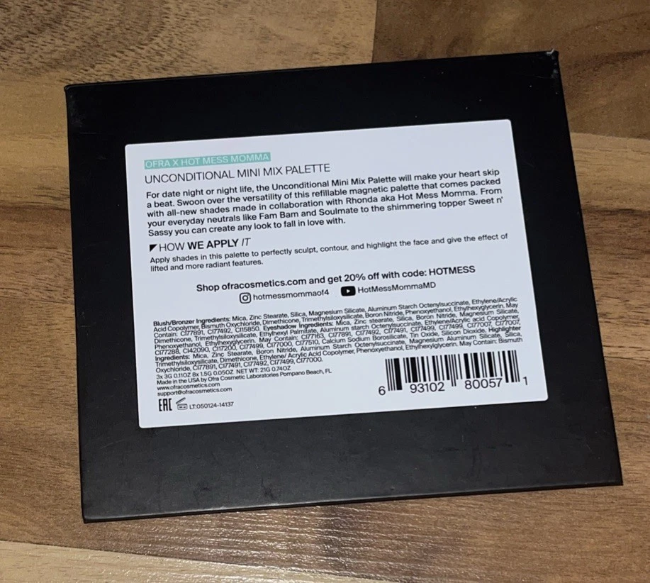 Ofra Cosmetics UNCONDITIONAL Mini Mix Face Palette Refillable & Magnetic NEW - Image 2 of 3