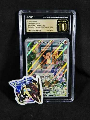 Pokémon Black Star Promos Charmander 044 Obsidian Flames ETB CGC 10 Pristine
