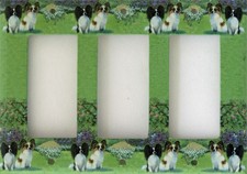 Papillon Triple Rocker Light Switch Wall Plat...
