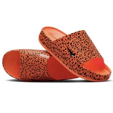 Nike Calm Slide Sandals Print NS Orange Obsidian HF1067-800 Men Size 8 - Women 9