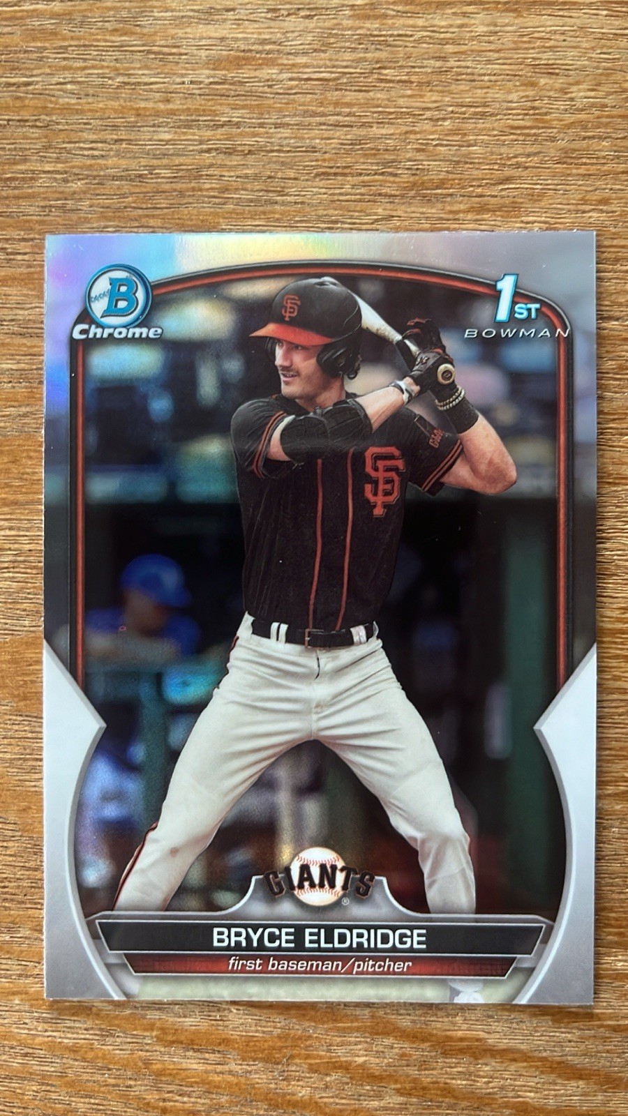 Bryce Eldridge 2023 Bowman Draft Chrome 1st Bowman Refractor #BDC-107 Giants RC