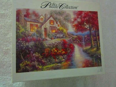 Crystal Stream Bungalow 750 Piece Jigsaw Puzzle (2003, The Puzzle Collection)