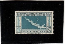 REGNO 1930-CROCIERA TRANSATLANTICA-CERTIFICATO ALLEGATO-MNH**-LUSSO-VEDI DESCR.