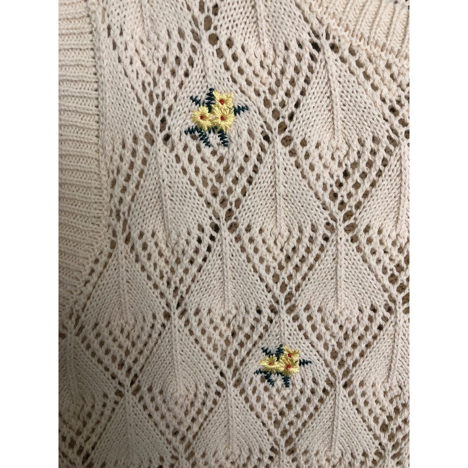 Chaleco suéter tejido sin mangas mediano Lola para mujer NUEVO Foto 2 de 4