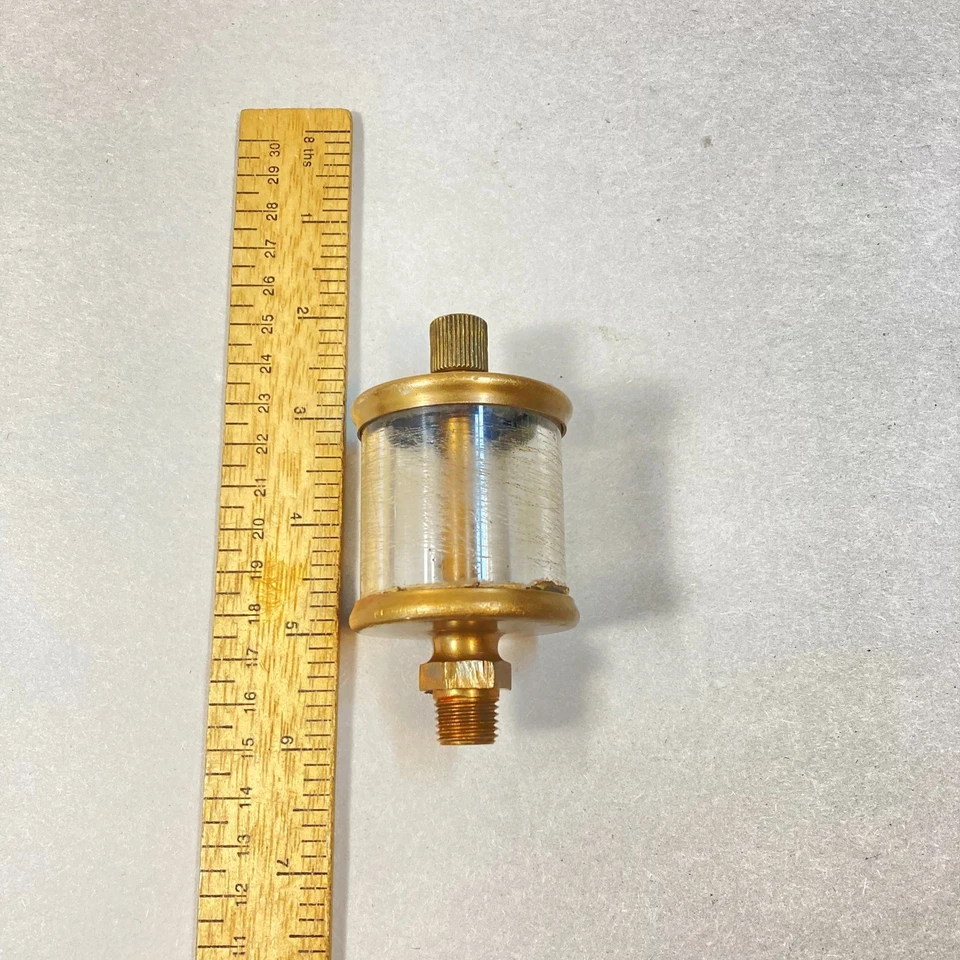 Engrasador Lunkenheimer vintage n.º 1 1/2 Fig. Motor Pioneer Hit & Miss 1297 EE. UU. Foto 2 de 4