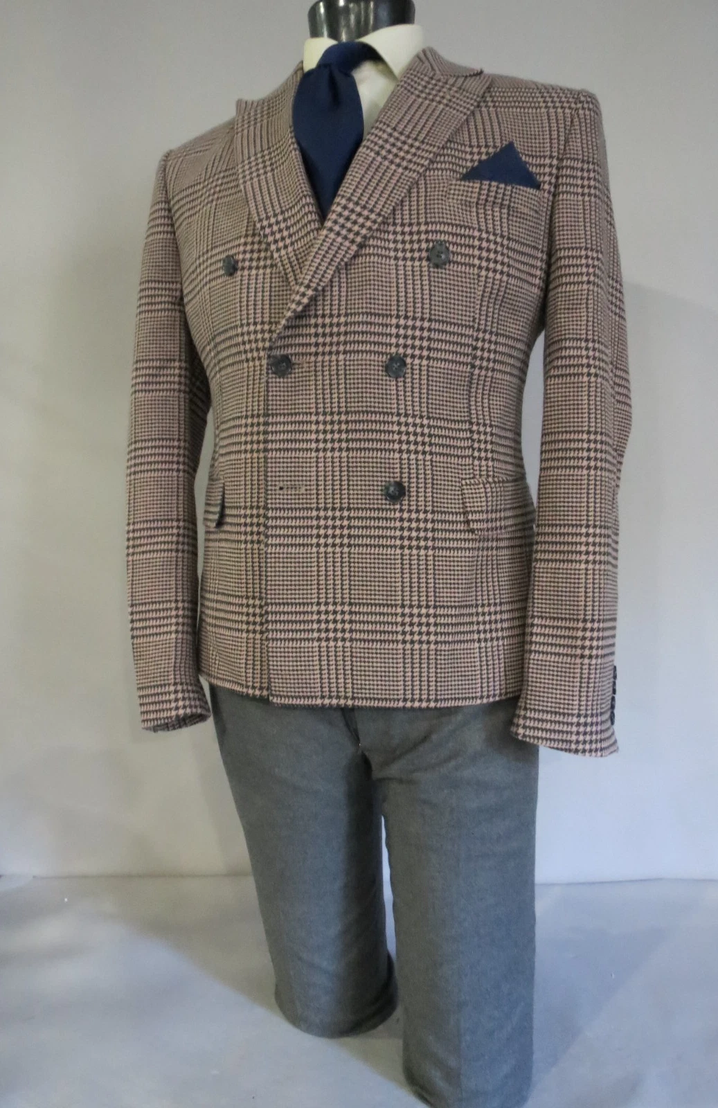 Asos Made in Turkey six in two double breasted slim cut sport coat 44 R