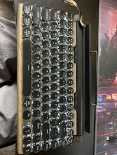 Adventurers Typewriter-Style Retro Mechanical Keyboard LED Backlight 83 Keys