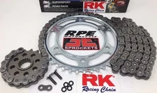 2004-2005 Suzuki GSXR750 RK XRE Silver 525 Extended Chain and OEM Sprockets Kit