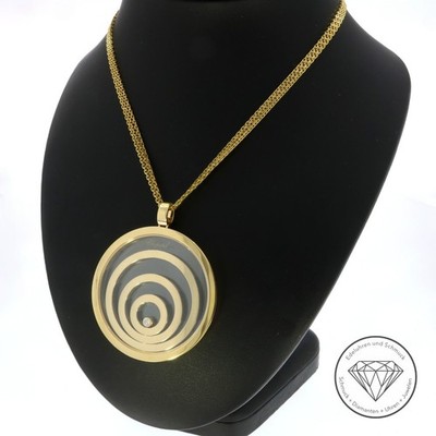 Original Chopard Happy Spirit Brillant Anhänger + Kette 750 / 18 Karat Gold xxyy