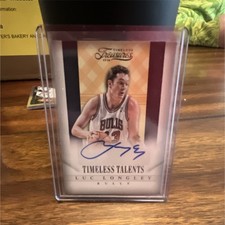 Panini 2013-14 Timeless Treasures Luc Longley #16 Autographed Bulls Basketball