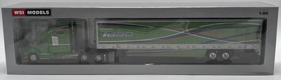 WSI 04-2024 1:50 WSI Premium Line Kenworth T680 6x4 w/Box Trailer-2 Axle