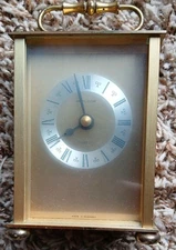 Quartz Gold tone Clock Desk/shelf Clock Table Made In Germany