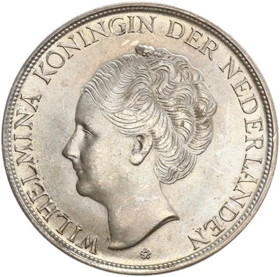 Niederlande Kolonien Curacao 2 1/2 Gulden 1944 D (Denver) Silber pfr., f. stgl. - Bild 1 von 3