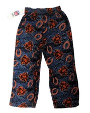 NFL Chicago Bears Boys Flannel Sleep Pajama Pants NWT Size XS 4/5