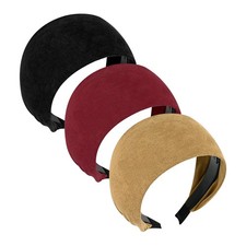 Faux Suede Wide Headbands Large Soft Headbands with Teeth for Women Girls Non...