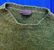 PRADA WASHED SHETLAND WOOL SWEATER - SMALL  EXCELLENT  RETAIL 1450 