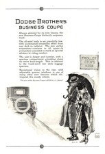 1924 Dodge Business Coupe Trolley Stops Here Vintage Print Ad 1924 Dodge Business Coupe Trolley Stops Here Vintage Print Ad