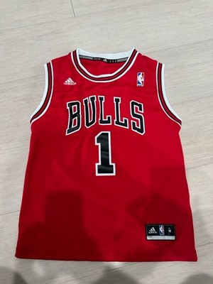 adidas Chicago Bulls Derrick Rose #1 Red NBA Jersey Kids Size M | eBay