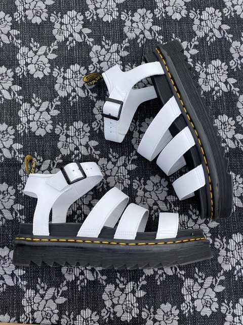 Dr. Martens Blaire Sandal White Hydro Leather Size 10 Womenâs / UK 8 for sale online | eBay