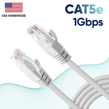 CAT5 Ethernet Internet LAN Cable Network 1.5 3 5 7 10 15 25 30 50 75 100 200 Lot