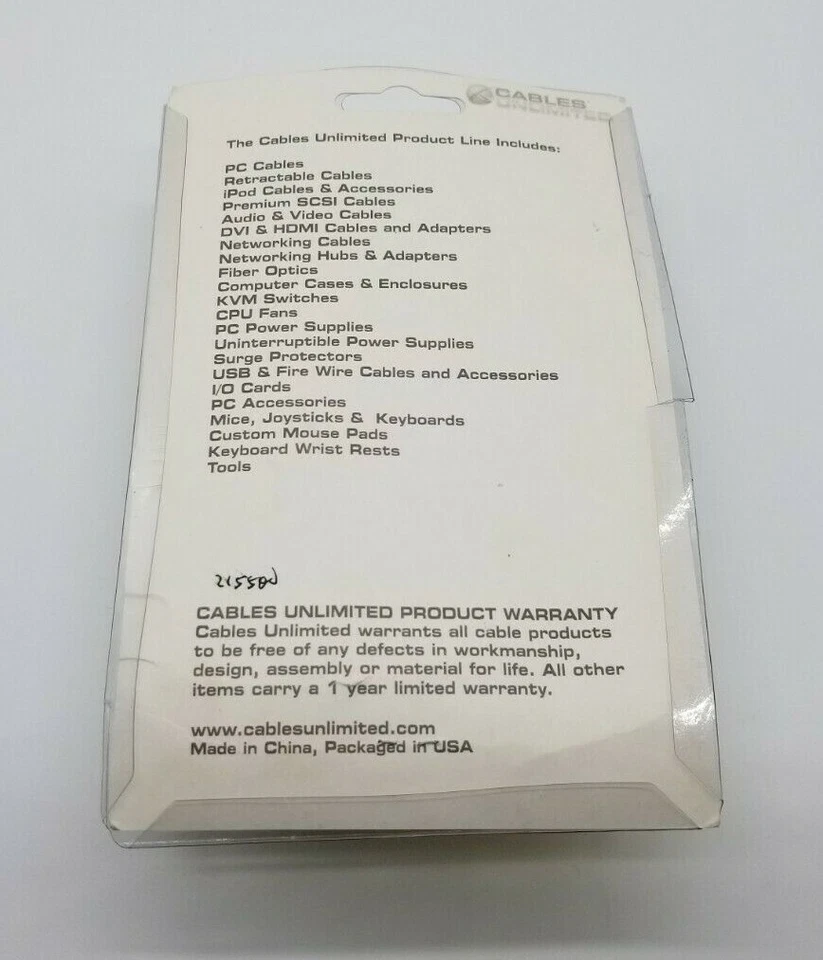 Cables Unlimited DVI-D Video Splitter 1 Male to 2 Female 6 Inches PCM-2260 – NEW - Image 2 of 3