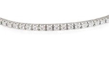 Bracciale "tennis" da donna realizzato in oro bianco 18kt e diamanti pet 2.10ct.