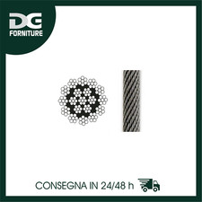 FUNE SOLLEVAMENTO GRU A TORRE ANTIGIREVOLE ZINCATA NG 19-133