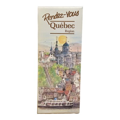 1980s Vintage Rendez-vous Quebec Region Pamphlet