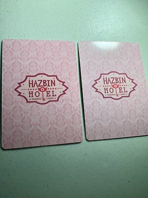 ANGEL DUST, HUSK Hazbin Hotel 2nd Edition Trading Card Pink Holo