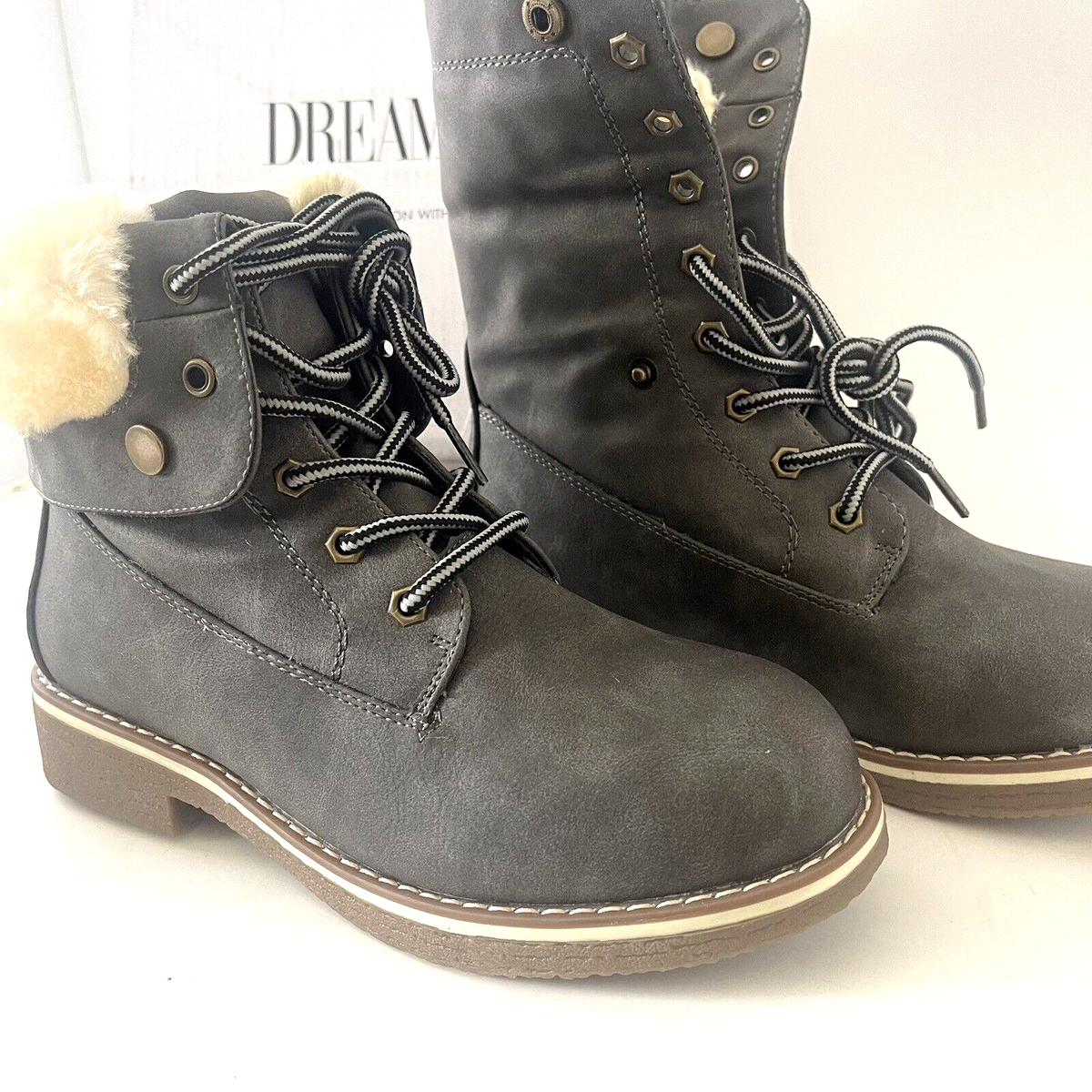 Boots, Mens Dream Pairs DREAM PAIRS Womens Ankle Booties Lace Up