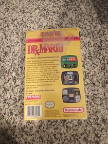 Dr Mario Nintendo NES CIB Manual Completo Instrucciones Caja Aut&eacute;ntico Funcionando
