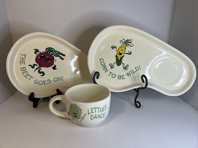 WMG 2003 Soup Sandwich Trays Plates Bowl Beet Goes On Corn To Be Wild  12'' F6F5