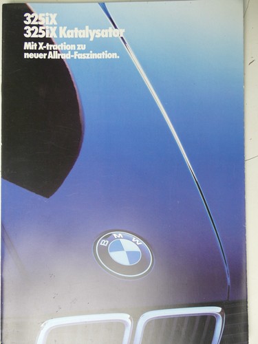 BMW Katalog Händlerstempel 325iX 325iX Katalysator 1/86 FT-446