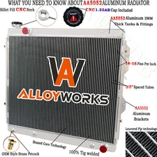 4 Row Aluminum Radiator For 2000-2006 Toyota Tundra Limited 4.7L V8 2004 2005