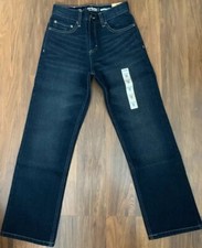 NEW Boys Urban Pipeline Relaxed Straight Dark Blue 10 Slim Adjustable Waist NWT