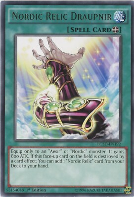 Yugioh Nordic Relikt Draupnir LC5D-EN192 seltene 1. Auflage NM x3