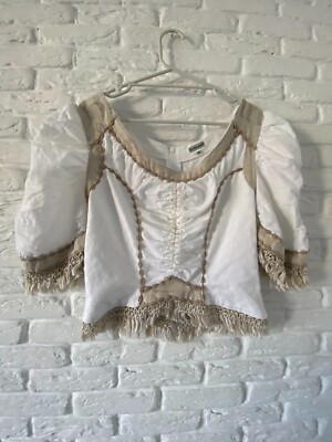 Stockerpoint white blouse with ruffled sleeves Size 36