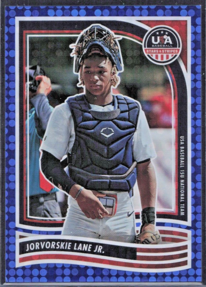 2024 USA Baseball Stars & Stripes Blue 18/149 #15 Jorvorskie Lane