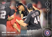 2016 TOPPS NOW #198 BEN REVERE - WALK-OFF DOUBLE IN 14TH INNING