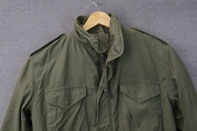 Vintage Military Cold Weather Field Coat Jacket Size Medium Short