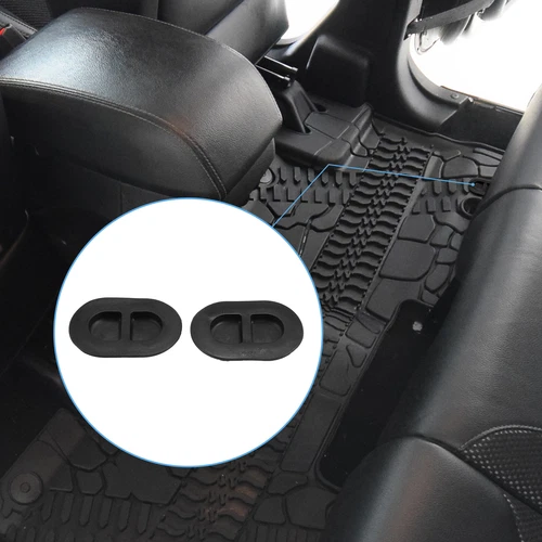 Floor Pan Drain Plugs for Jeep Wrangler JK JL 2014-2023 Rubber Oval Plugs 4 Pcs - Picture 4 of 6