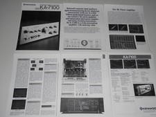 Kenwood KA-7100 Amplificatore Audiophile DC Brochure 6 pg, specifiche, articoli, info