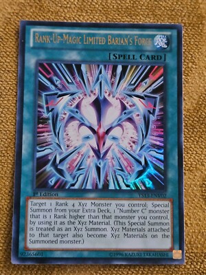 YS13-ENV02 Rank-Up-Magic Limited Barian's Force Ultra Rare Mint YuGiOh Card