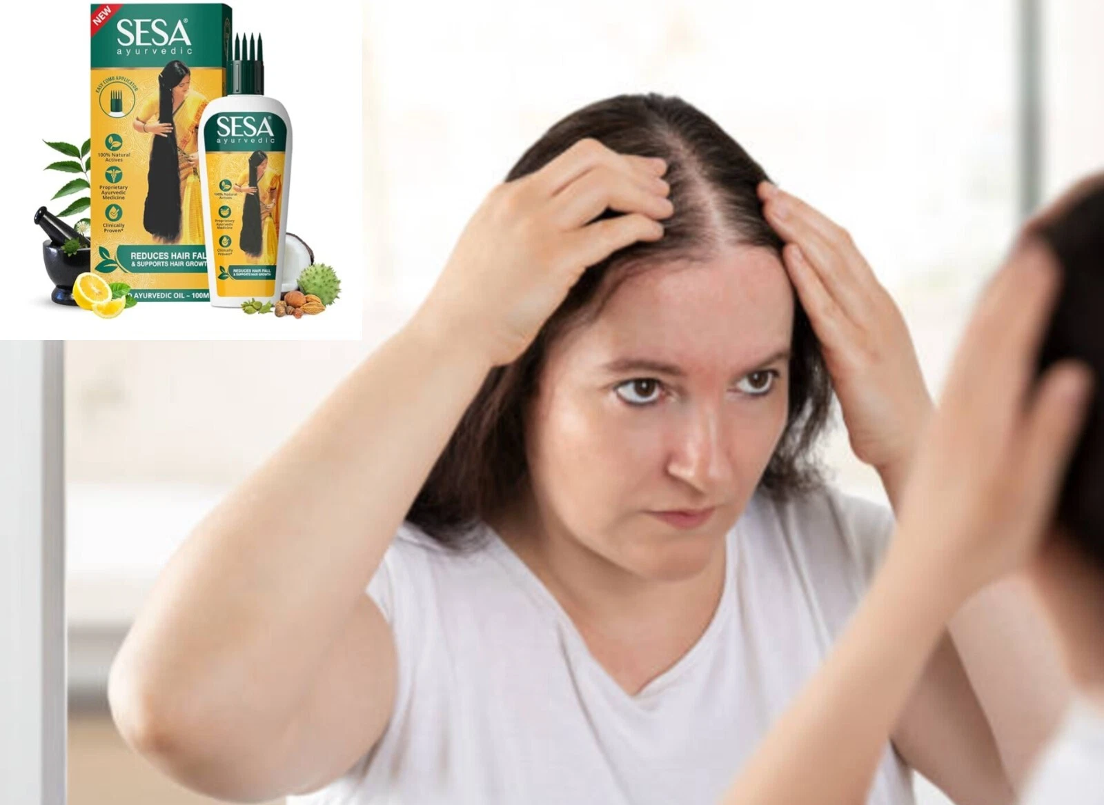 Hair Oil Ayurvedic Sesa 100 ml – Natural Herbal Formula for Hair Growth A3